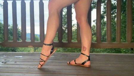 Calves Cabin Tease Flex and Show Off Calf Muscle Fetish WMV 720