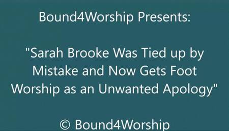 Sarah Brooke Gets a Bound Foot Worship Apology - SD
