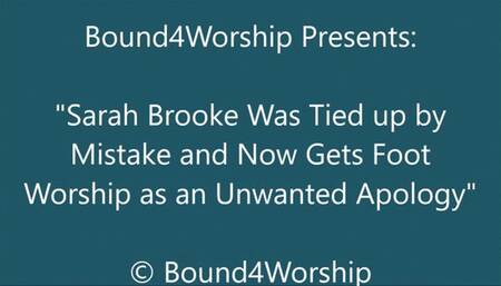 Sarah Brooke Gets a Bound Foot Worship Apology - WMV