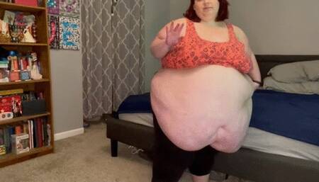 CeliaBBW Belly Drumming, Talking and Humming - MP4