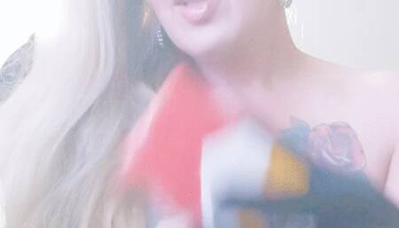 Topless smoking blonde and her gloves, smoking yummy  How I love to feel the nicotine invading my body, filling my lungs  I love my red marlboro