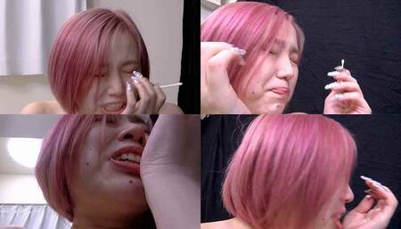 Nene Tanaka - CLOSE-UP of Japanese cute girl SNEEZING sneez-02