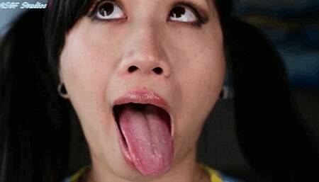 Gymnast quick drool tease  - MP4