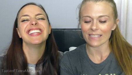 Mouth Comparison - Karly Salinas & Kitty Quinn - 720 MP4 HD