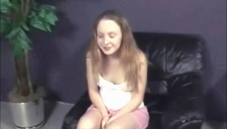 Cute teen Jasmine deepthroats