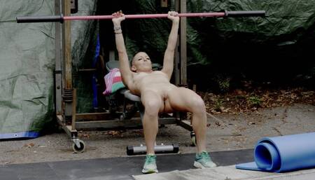 First Ever Outdoors Nude Workout Video