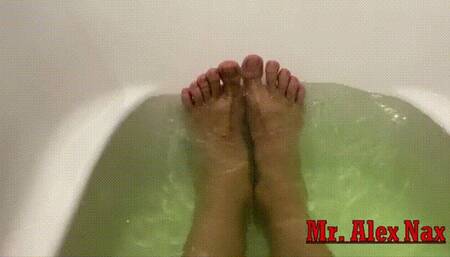 You must wash my feet with your tongue with soap in your mouth! WMV