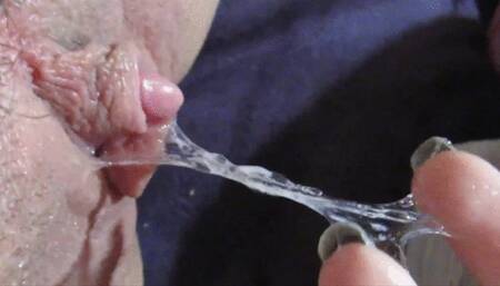 wet pussy big clit cunt grool in closeup