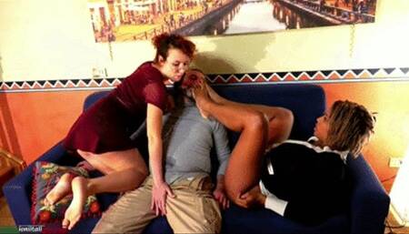 Loser ! ( Third Scene ) Sfigato ! ( Terza Parte ) Interracial Goddesses And Loser Boy