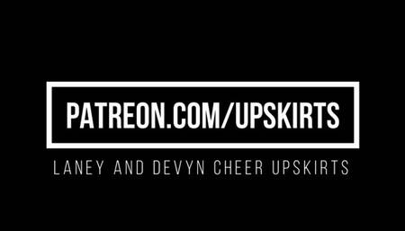 Laney and Devyn Cheerleader Upskirts