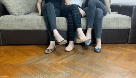 NICKY HAS FUNGUS FEET TWO MEAN GIRLS MAKE FUN OF HER STINKY FEET IN FLATS - MOV Mobile Version