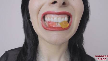 MY SHARP TEETH CUT THE GUMMY BEARS HEADS OFF 2