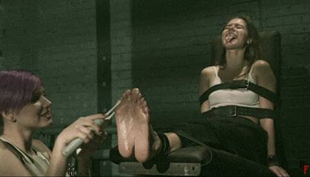 Psy Helmet 2 - Leya meets Mad Doc and his tickle toy Astrid (HD 720p MP4)