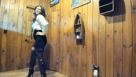 Naughty boss checks on you pov