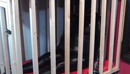 Black Rubber Caged Princess