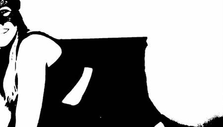 Black and white silent shrinking film