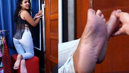 Cielo's memories, barefoot ticklish audition + BONUS different angle