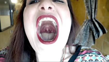 Yawning after a tiring day