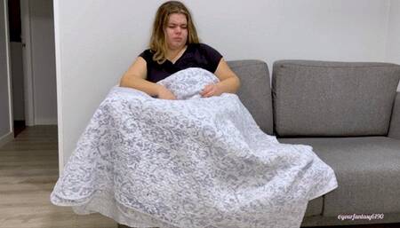 Farting under blanket in jeans