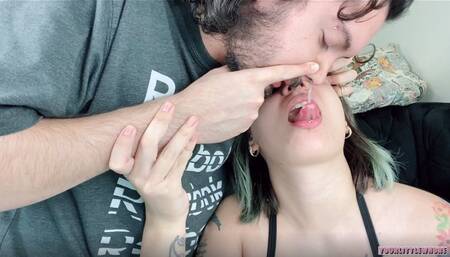 nasty snot swallowing