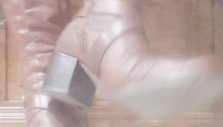 Taking off the boots