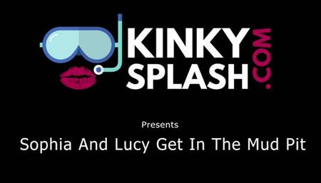 Sophia and Lucy Get In The Mud Pit