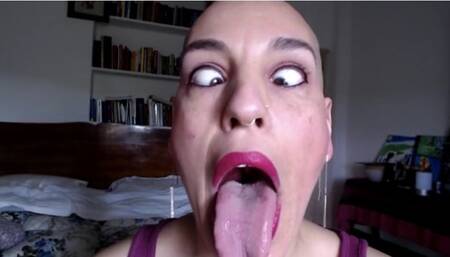 ahegao and cheeky laugh