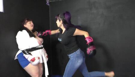 Goddess Valora vs Veronica Vixen:  I Like Cheap Shots & Low Blows