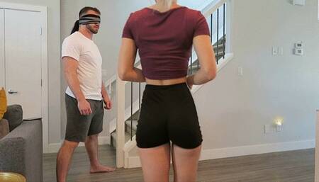 Blindfolded and Balls Busted