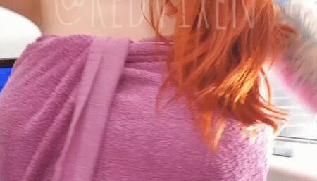 Playing with my pregnant belly