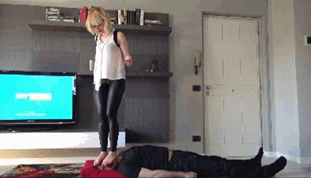 VICTORIA - You are a worm under my feet - Trampling, foot domination, foot gagging, facestanding - REMASTERED