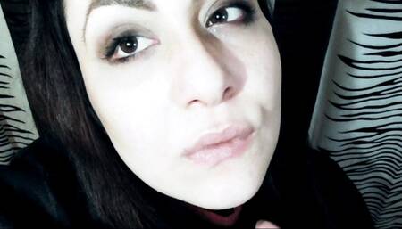 Yawning and mouth wide open at the end of my day