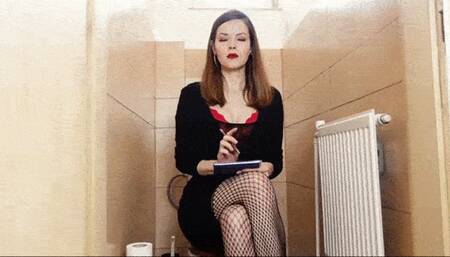 Toilet briefing with your boss