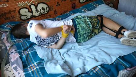 Alex struggles to break free, eventually gets milked