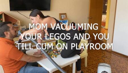 STEP-MOM VACUUMING YOUR LEGOS AND YOU TILL CUM ON PLAYROOM