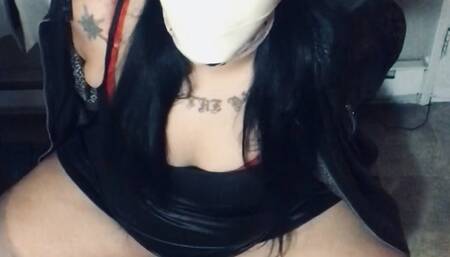 Phone view: pantyhooded and made to orgasm