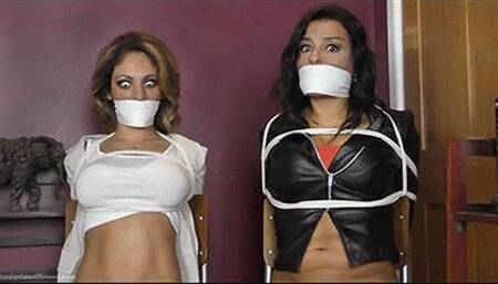 Alba & Latina in: Mr Mandracchia's Little Imps Do His Bidding Well With This Hot Wriggling Burglar Babe Duo They've Nabbed n' Gagged! (Collector's Cut) (HD)