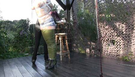 Outdoor Extreme - Full Hour Extreme Mummification for TattoeDMomo - Part 1 - Full Clip (wmv)