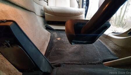 Fast Drive in BMW Black Stiletto Heels