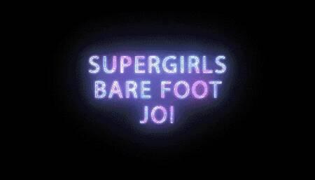 Supergirls barefoot JOI