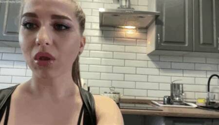 Amazing [party 2] b87 The girl spits on you Do you want the Bertie to spit all over you?  ( 4K )