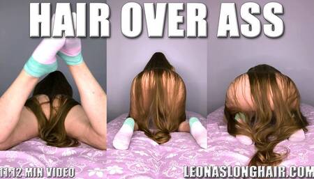 Hair Over Ass and Wearing Ankle Socks