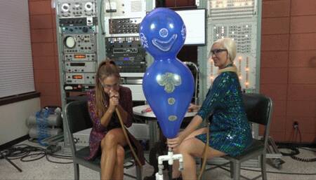 Janine and Tylee Blow Some Clown Figurine Balloons (MP4 1080p)