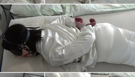 My morning in satin pajamas