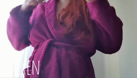 Pregnant big belly rubbing