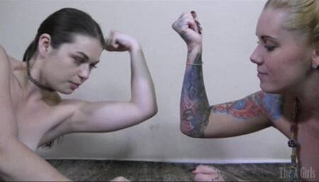 Armwrestling Anastasia vs Jae Lynn (HD MP4)