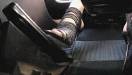 Driving to a Party in High Heel Sandals