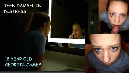 Georgia James 18 year old North Carolina girl auditions dirty talk blowjob for creepy old producer Clip #1 REVISED