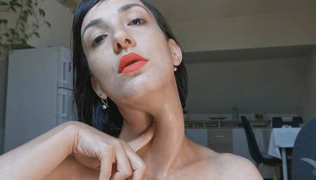 oiled neck seduction