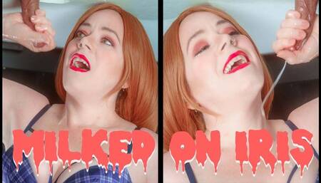 Amateur Red Head Milking Table - Cum on Iris Keenkade HD